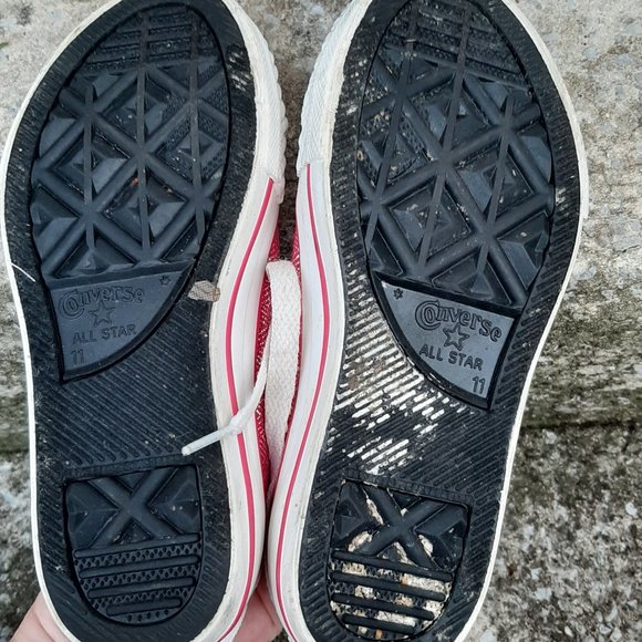 Converse pink glitter/sparkly toddler girl shoes size 11 - Picture 5 of 5